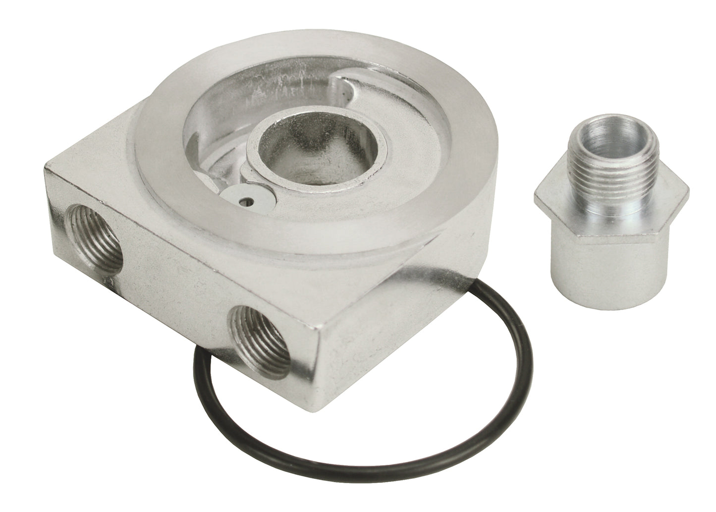 Low Profile Pressure Relief Sandwich Adapter W/ 3/8" NPT Ports & 3/4"-16 Thread