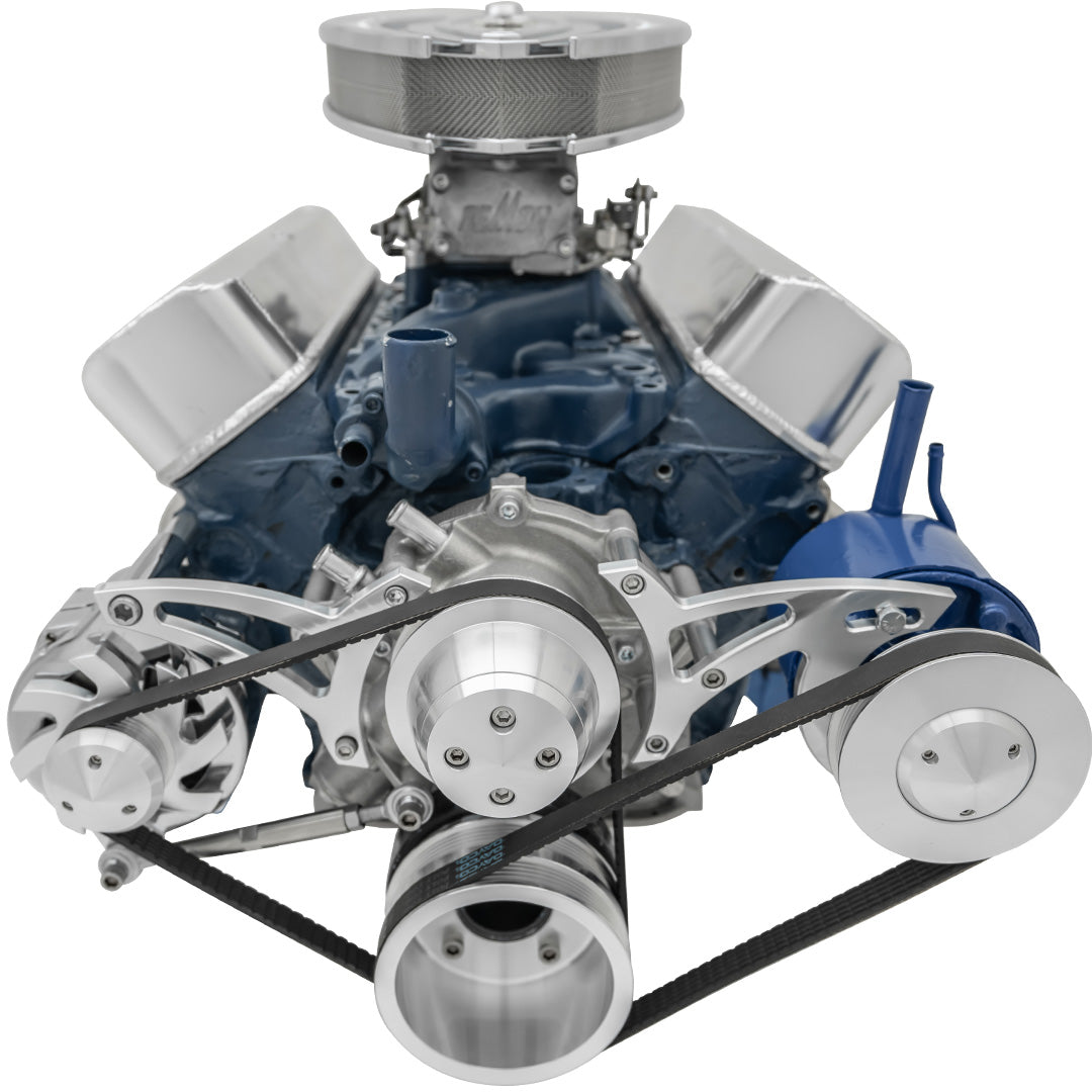 Small Block Ford Serpentine Conversion Ultra - Early - 3 Bolt - PS-Mustang