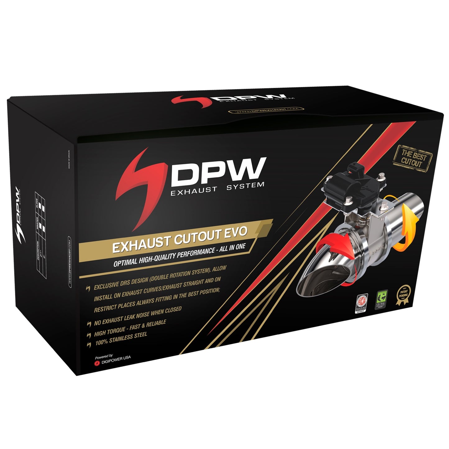 DPW Exhaust Cutout EVO Kit For Single Exhaust 2.5 In