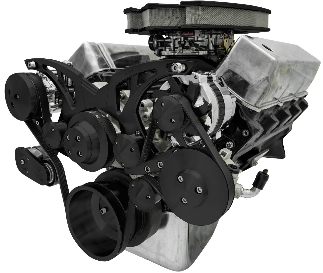Big Block Ford All Inclusive Black Style Track Serpentine System (AC/PS/ALT)