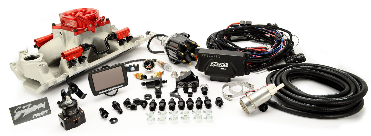 EZ 2.0 351W Multiport W/intake Rails Throttle Body Distributor And Fuel Pump