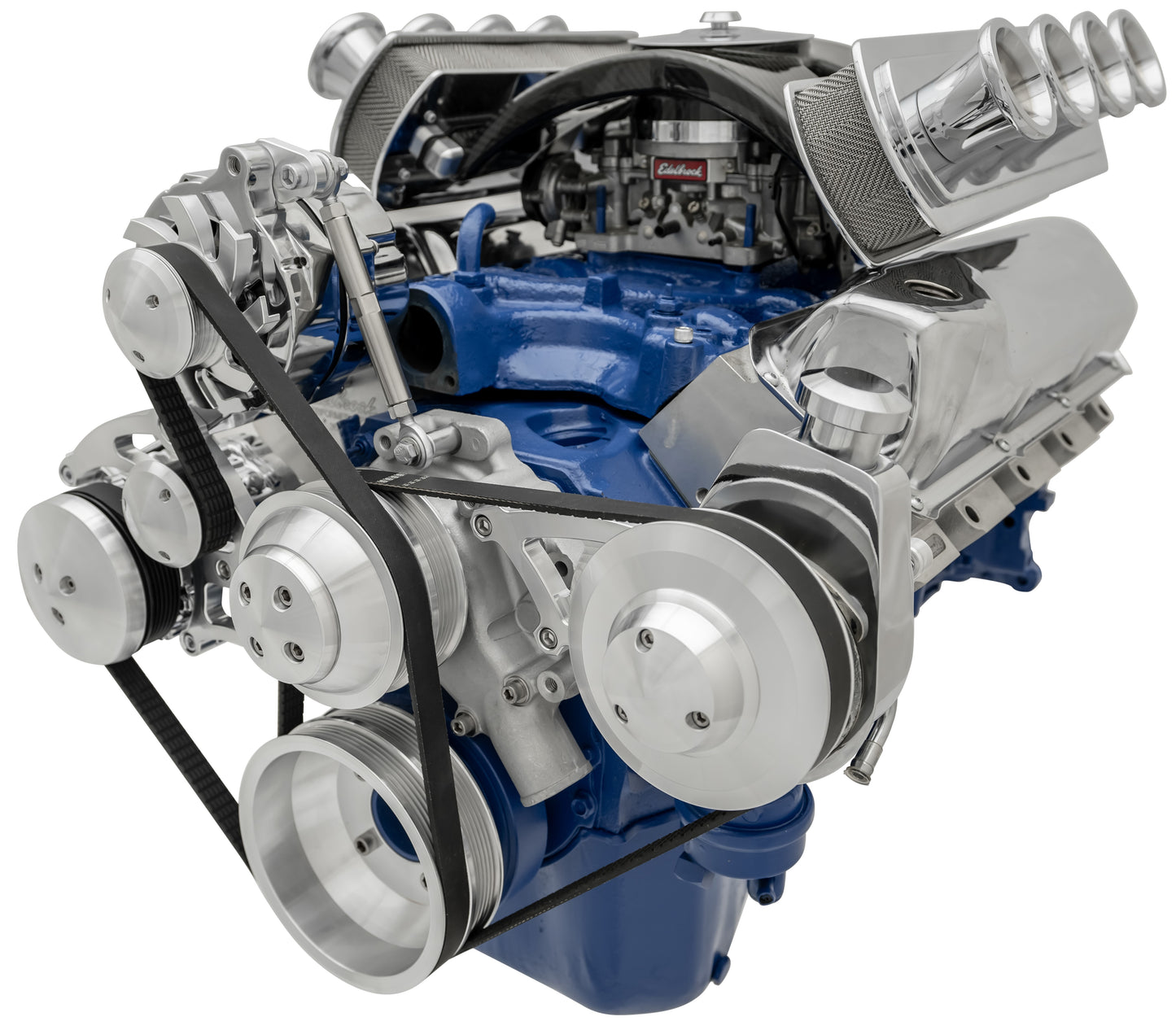 Ford 351 Cleveland Serpentine Conversion; AC & PS; PS-Saginaw