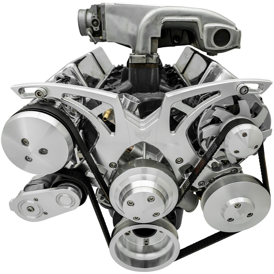 Small Block Ford 5.0L Serpentine System - AC & PS