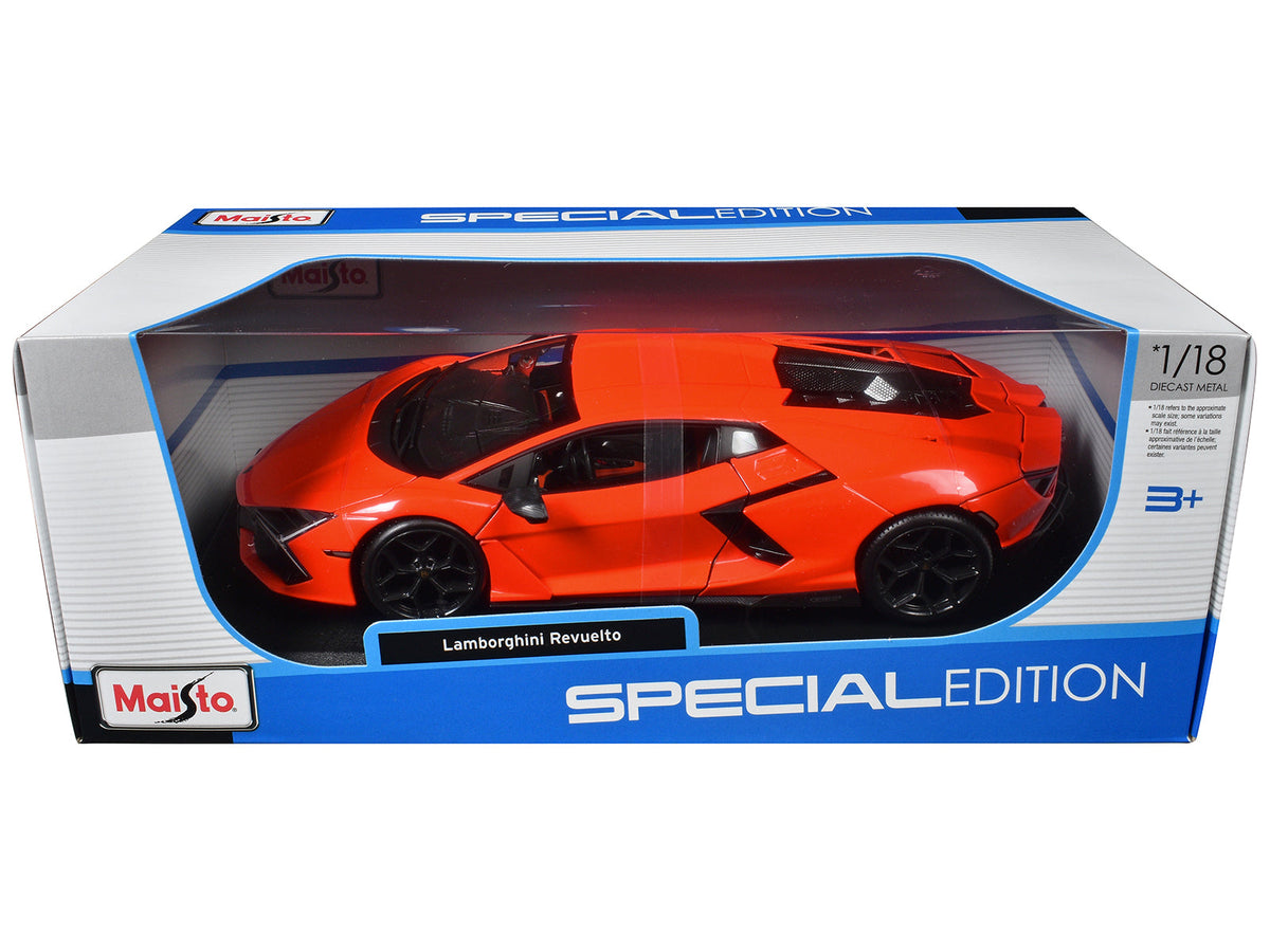 Lamborghini Revuelto Orange "Special Edition" Series 1/18 Diecast Model Car by Maisto free shipping USA