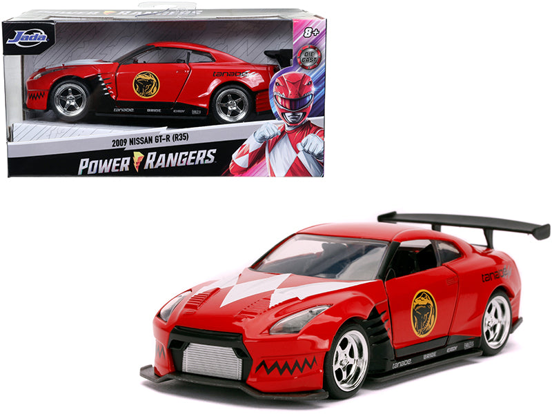 2009 Nissan GT-R (R35) Red Red Ranger's "Power Rangers" 1/32 Diecast Model Car by Jada free shipping USA