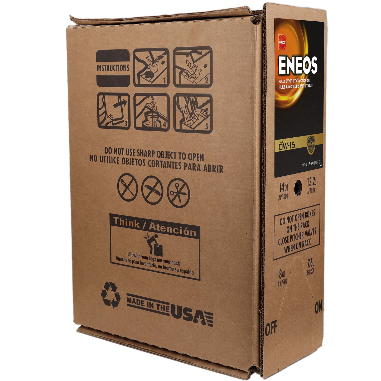 ENEOS FUL SNYTH MOTOROIL 0W-16 6gal BIB