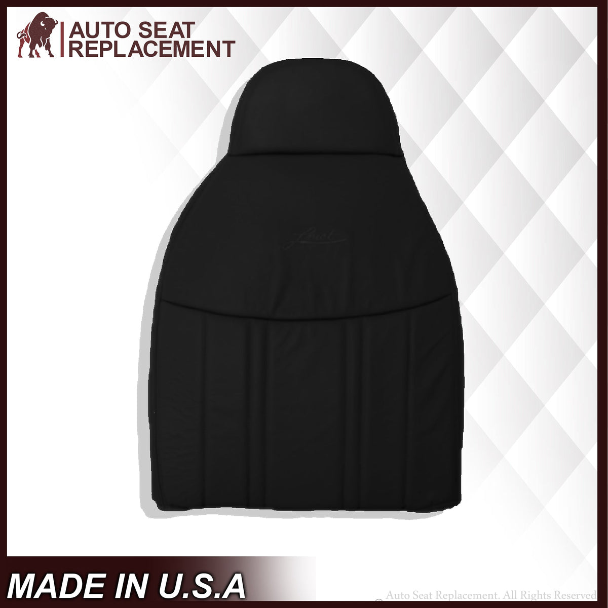 1997-1998 Ford F150 Lariat XLT 60/40 SPLIT Full Front in Black: Choose Leather or Vinyl