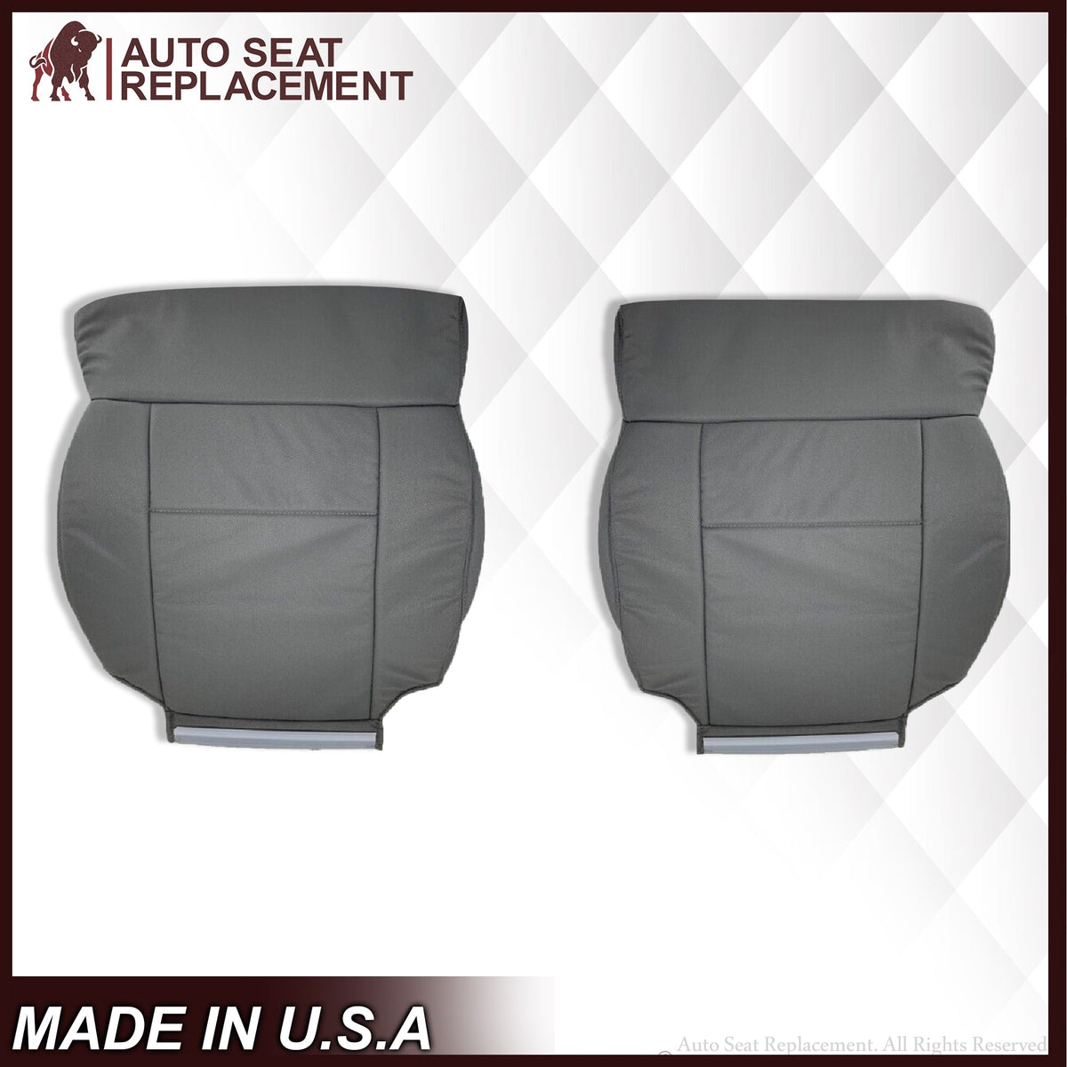 2004 2005 2006 2007 2008 Ford F150 XL Cloth Seat Covers in Medium Flint Gray