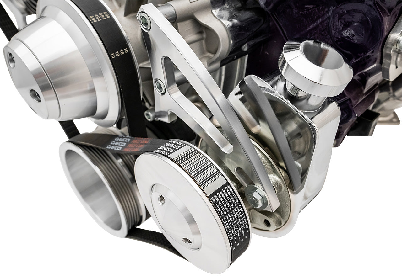Small Block Chrysler Power Steering Bracket - Silver