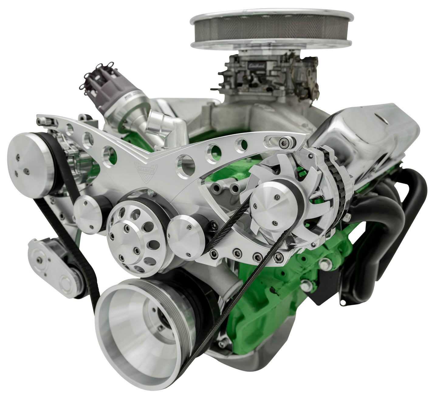 Big Block Chrysler Revolver Serpentine System - AC & ALT