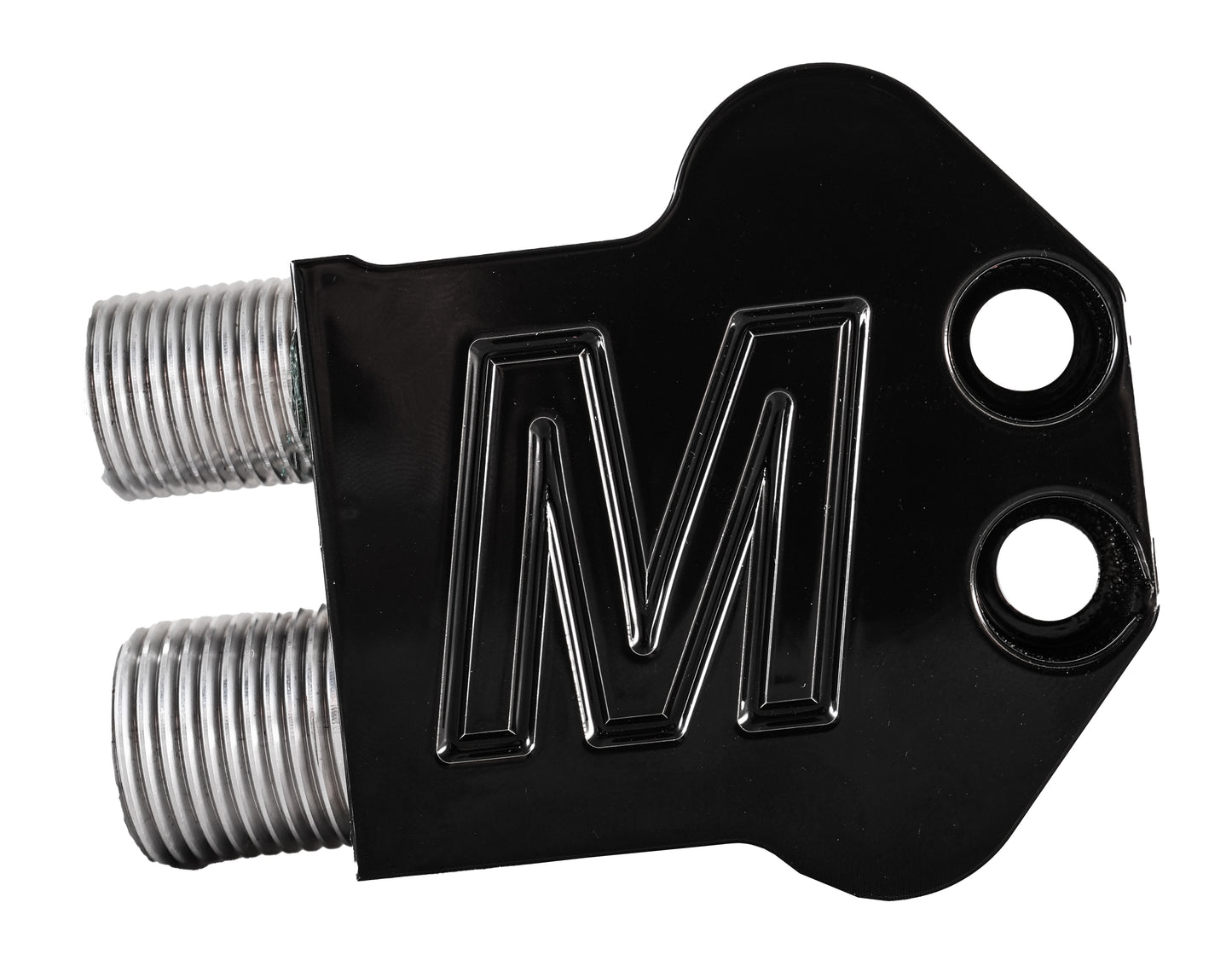 90 Degree AC Manifold For 7176 Compressors Black