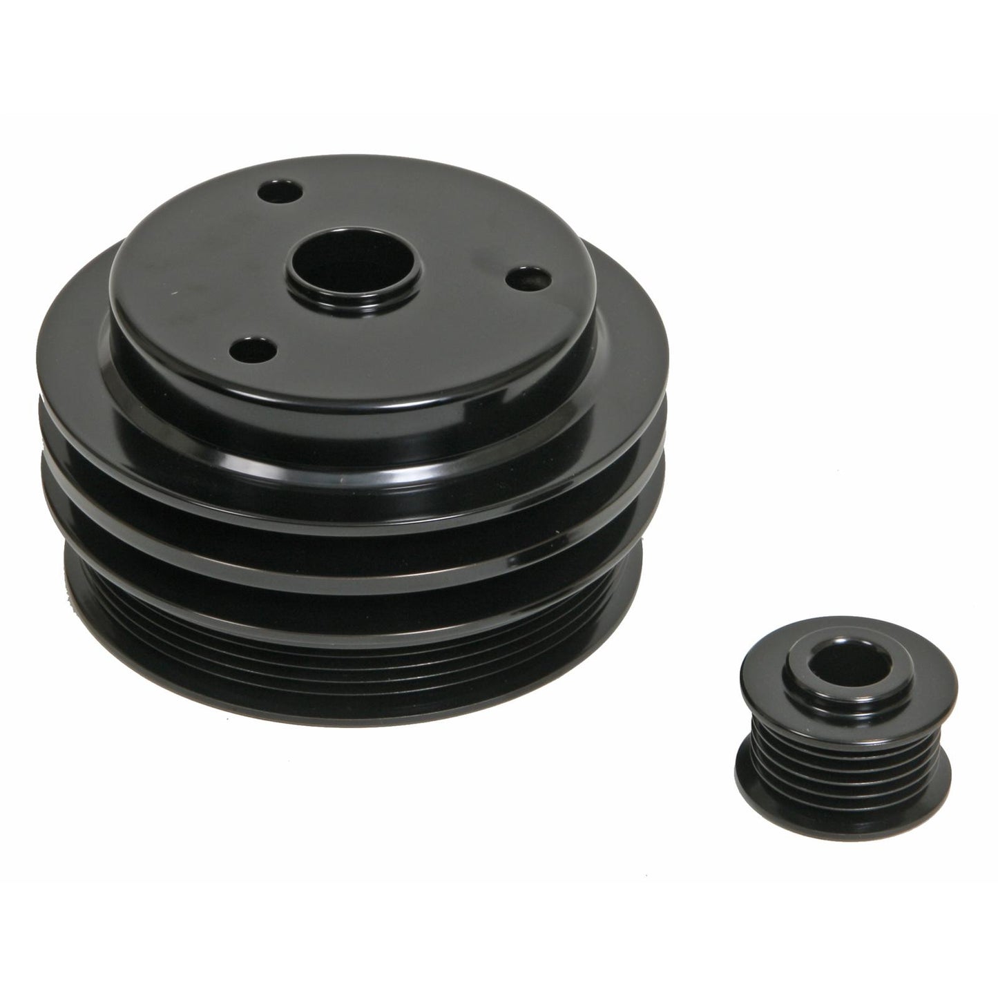 Small Block Chevy Serpentine Pulley Kit - '85-87 - Black