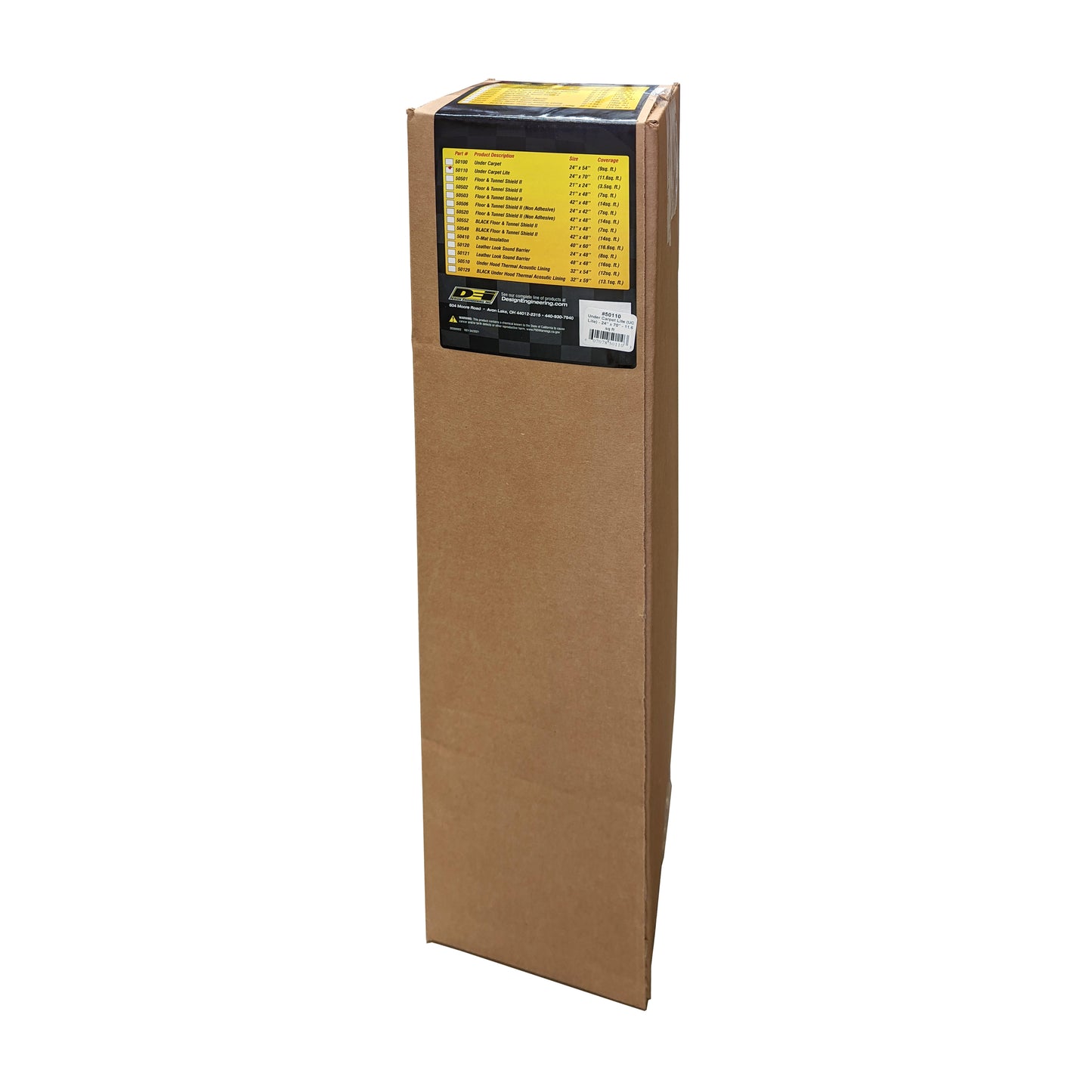 DEI 50110 Under Carpet Lite Sound Absorption & Insulation 70" X 24" (11.6 Sq. Ft.) 050110