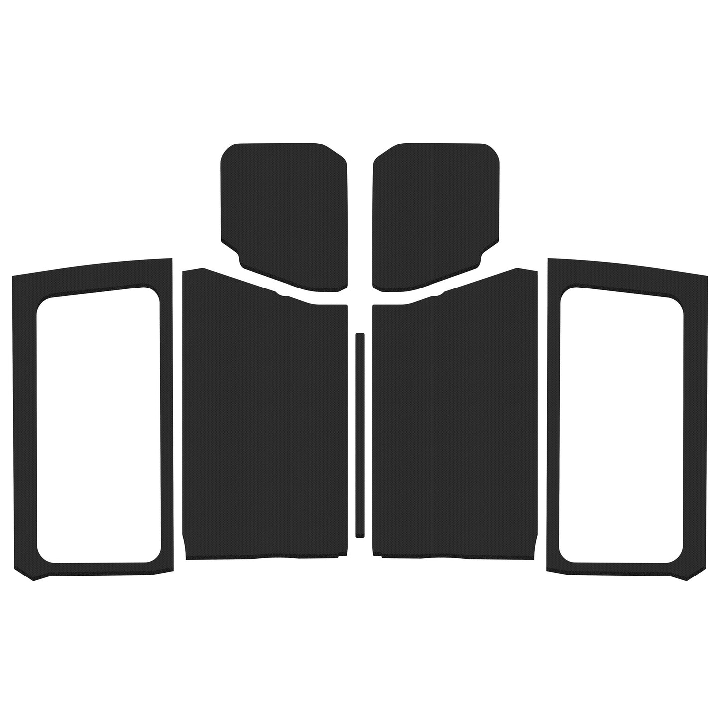 DEI 50283 Wrangler JL 2-Door Black Leather Look Complete Headliner Kit 050283