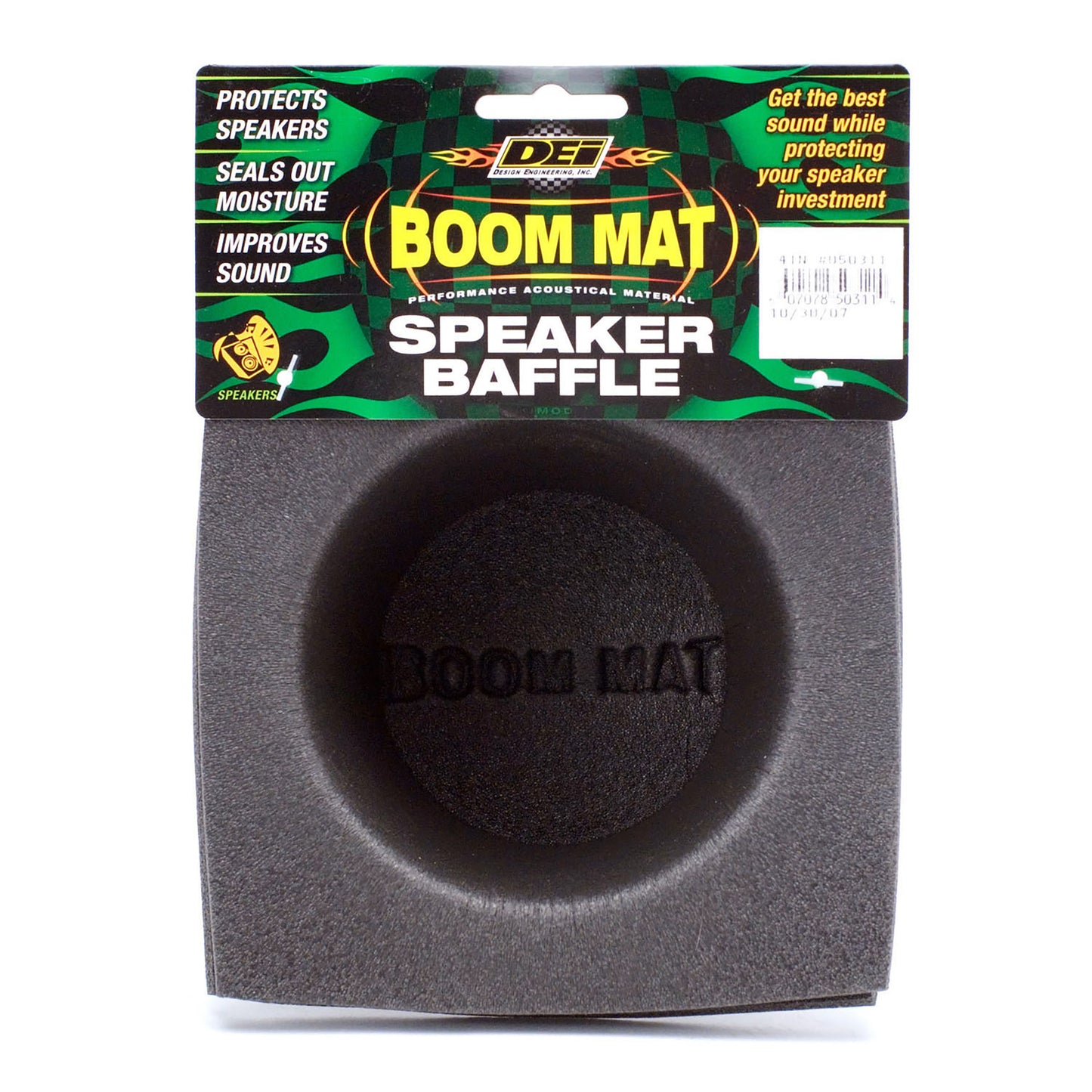 DEI 50341 Boom Mat Speaker Baffle 6.75 In. Round Slim Pair 050341