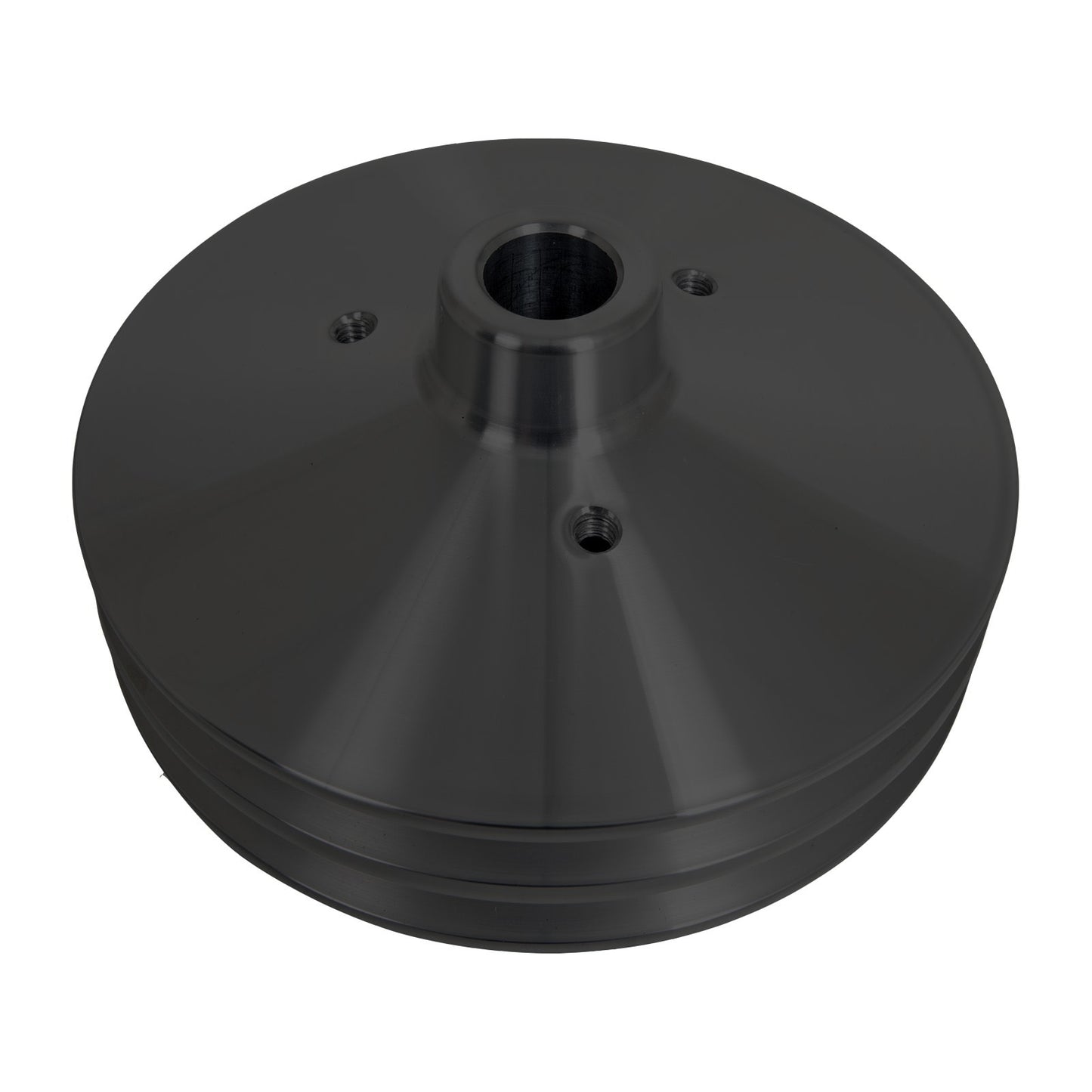 Chevy Power Steering Pulley - Saginaw - 2V - Press Fit - Black