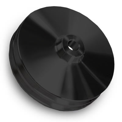 Chevy LWP Power Steering Pulley - Saginaw - 2V - Keyway - Black