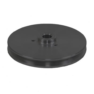 Chevy Small Block Remote Reservoir Steering Pulley - Press Fit - LWP - Black