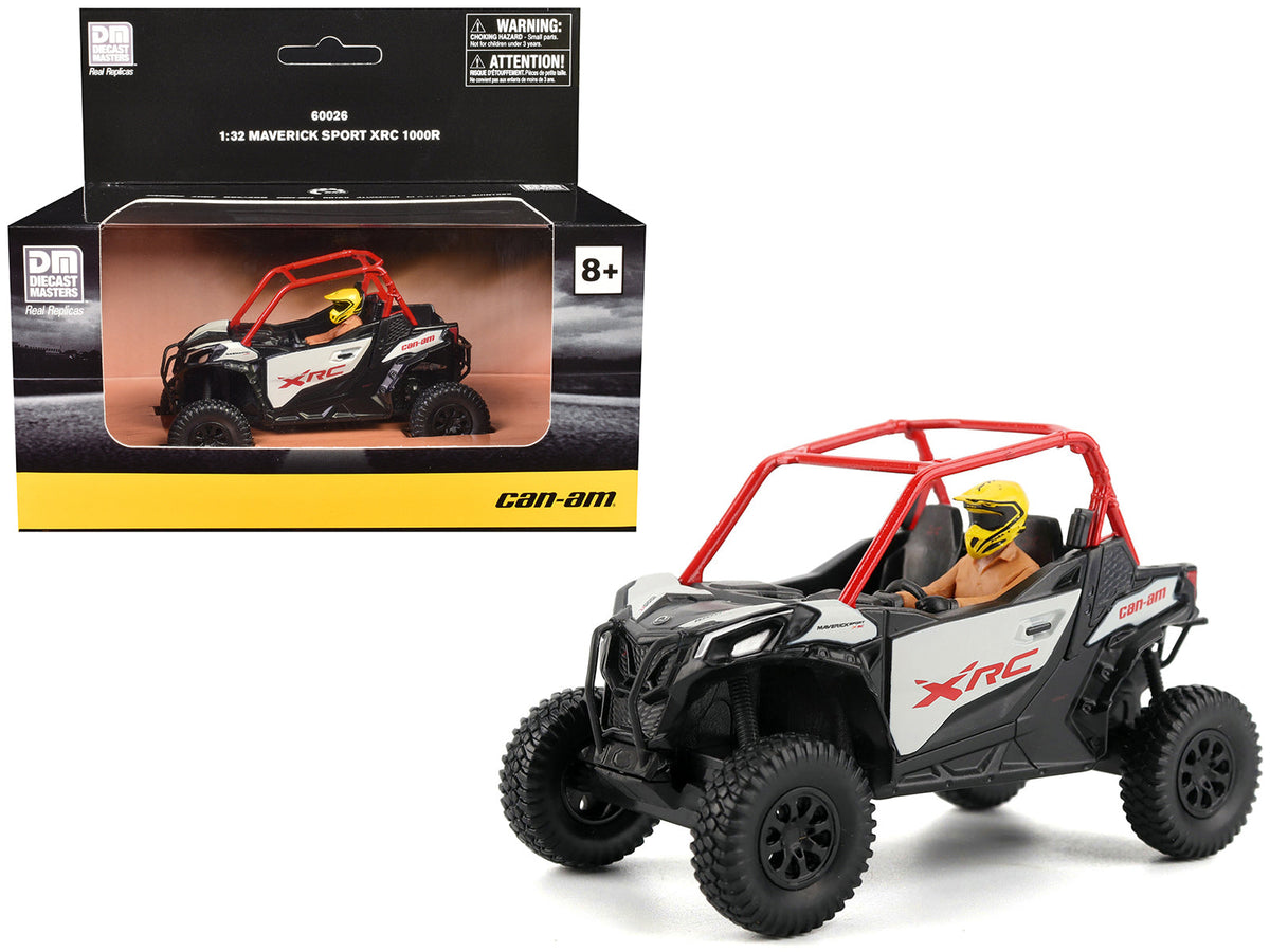 Can-Am Maverick Sport XRC 1000R Red and Gray with Driver Figure 1/32 Diecast Model by BRP Models free shipping USA