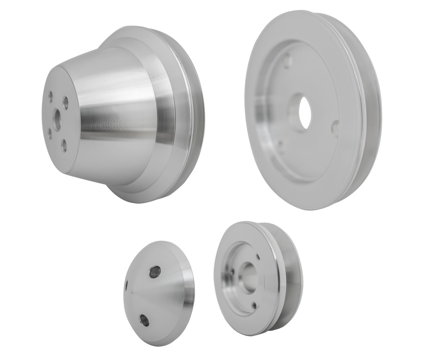 Small Block Chevy Pulley Kit - V-Belt - SWP - 1V