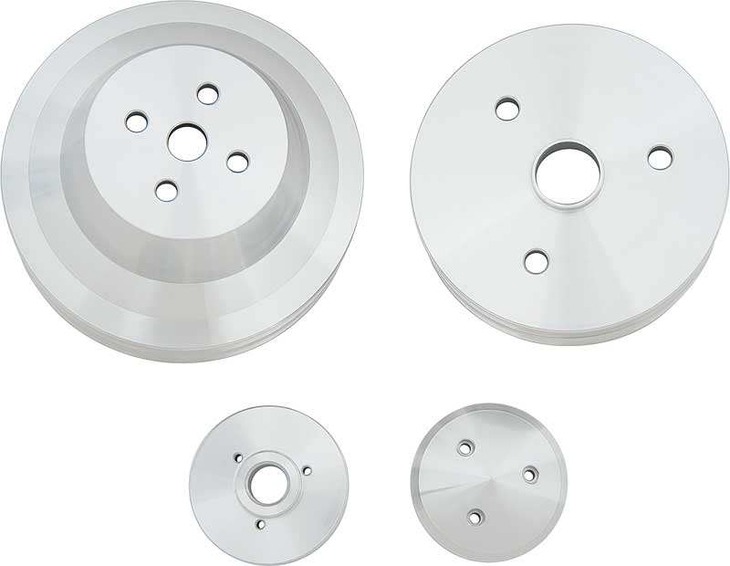 Small Block Chevy Pulley Kit - V-Belt - SWP - 2V