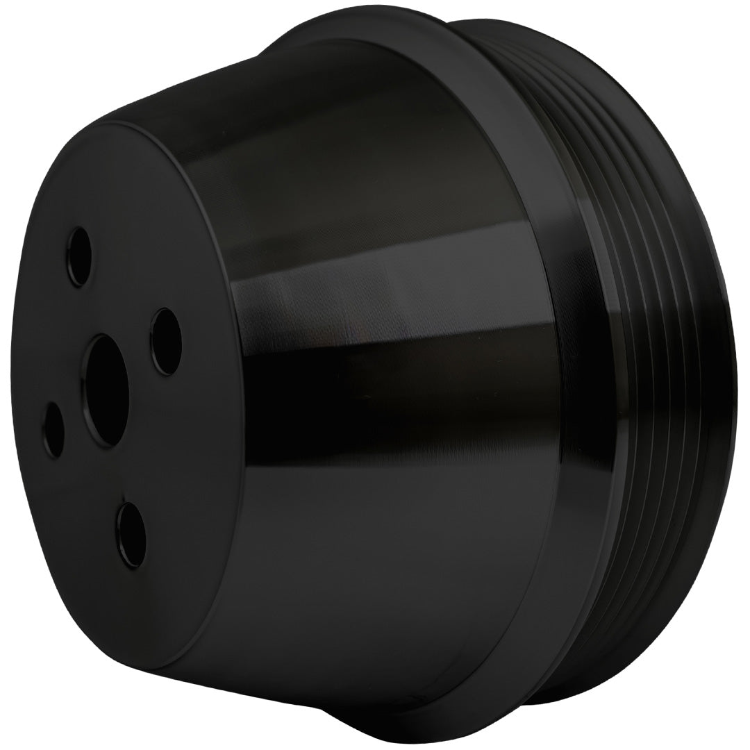 Small Block Chevy High Flow Water Pump Pulley - SWP; Black