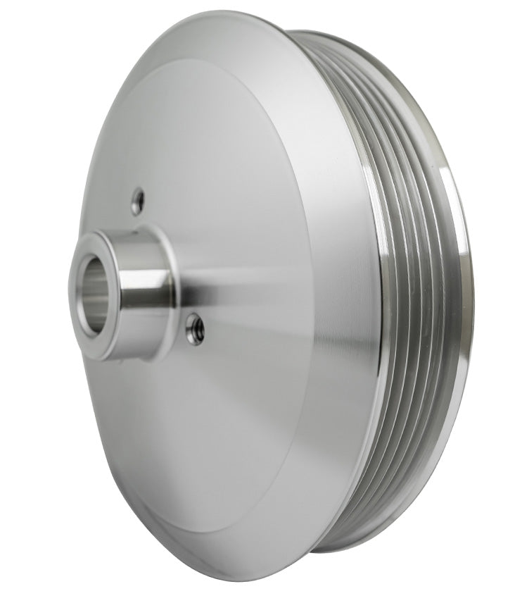 Serpentine Power Steering Pulley - Press Fit - Silver