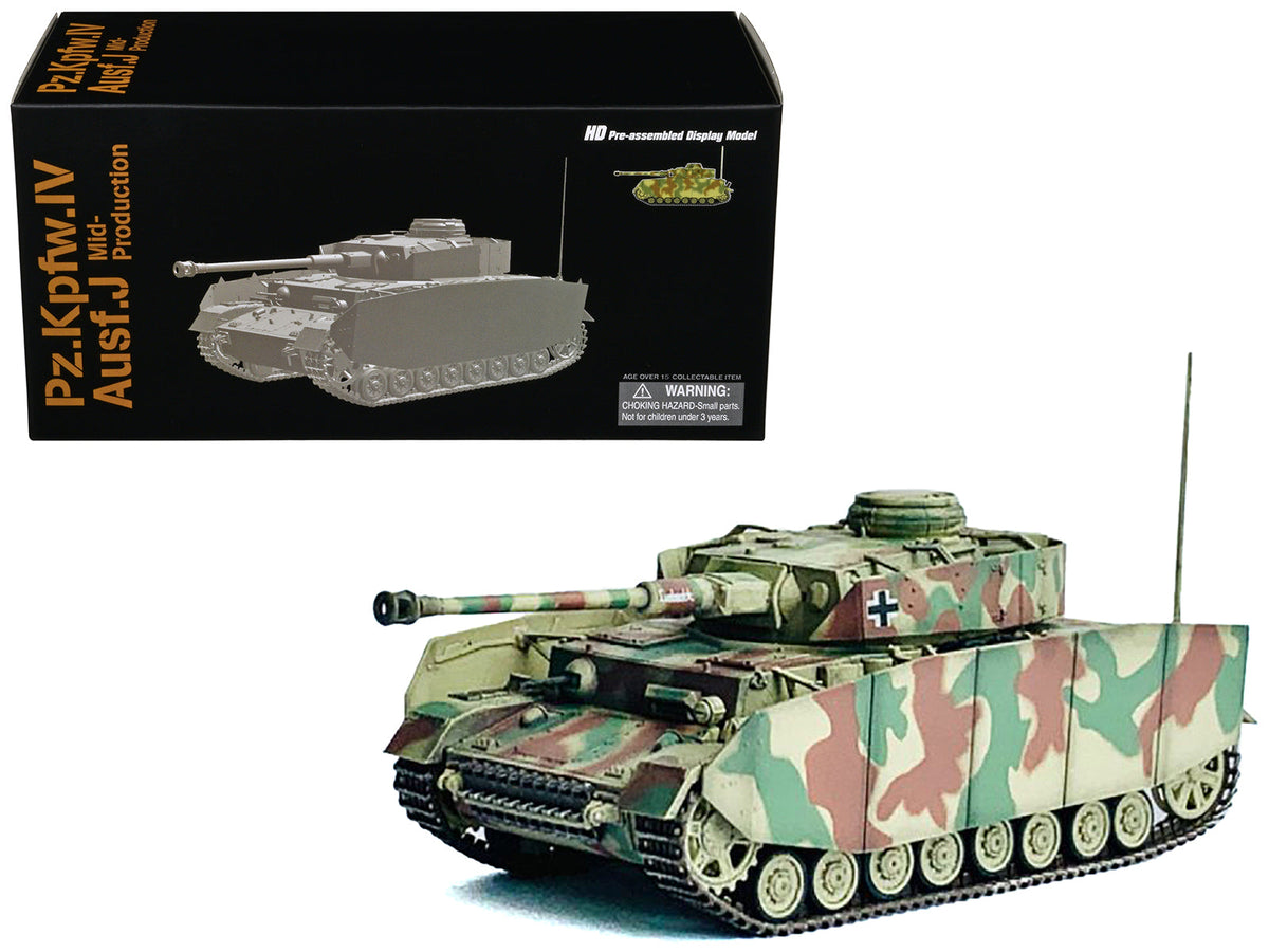 Germany Pz.Kpfw.IV Ausf.J Mid Production Tank "Pz.Abt.115 15.Pz.Gren.Div. Champs Belgium" (1944) "NEO Dragon Armor" Series 1/72 Plastic Model by Dragon Models free shipping USA