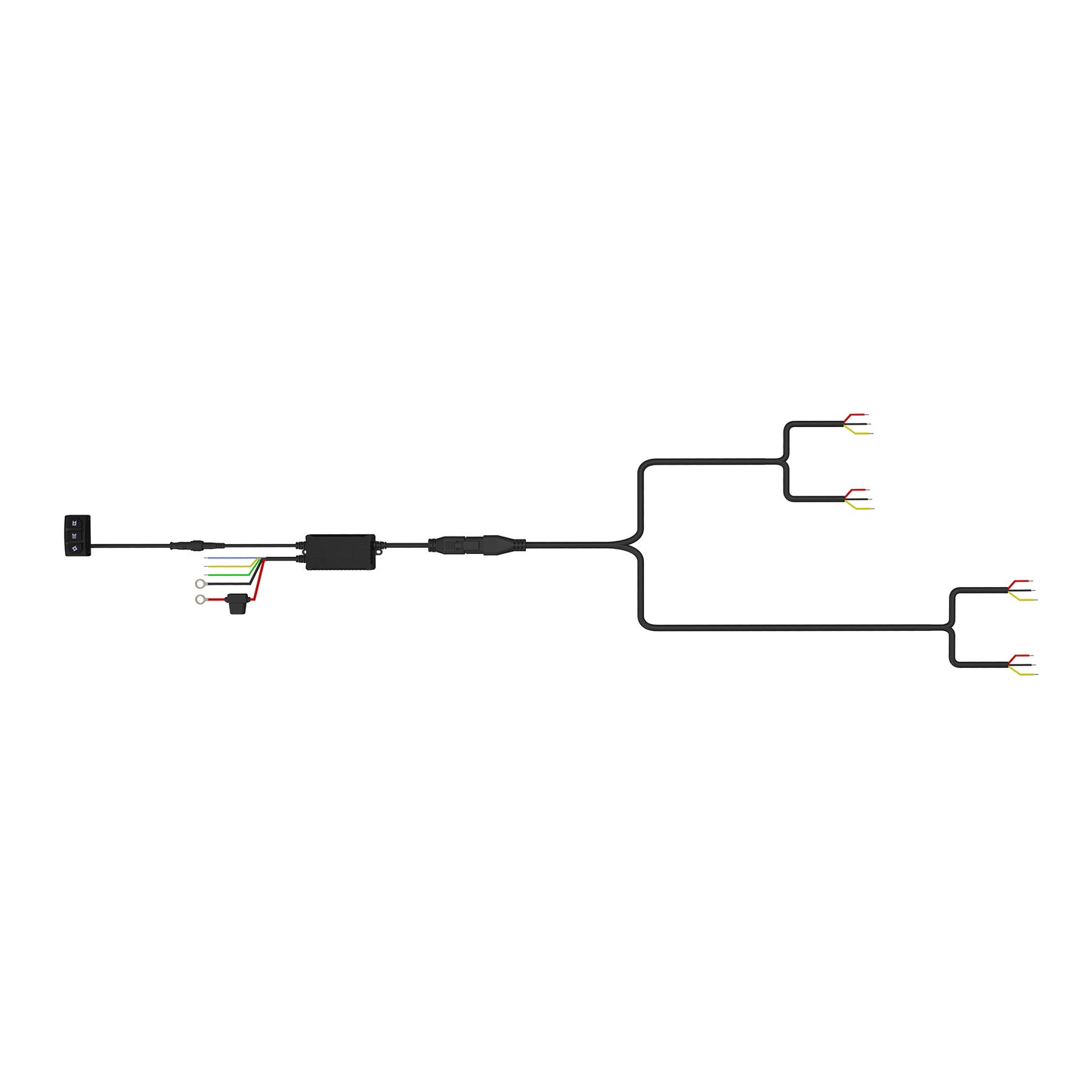 Tiny Monster 65R44 Tiny Monster Grille Kit For Honeycomb Style Grille Universal (4 Light Bars Harness Brackets)