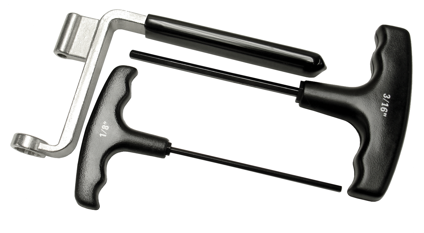 1/2 Inch Wrench With One 3/16 And One 1/8 Allen Wrench