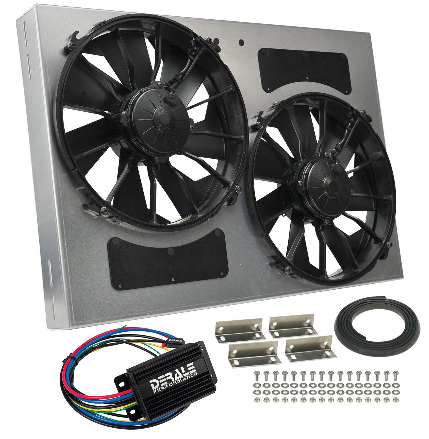 Powerpack - High Output Dual 12" RAD Fan/Aluminum Shroud W/ PWM Controller