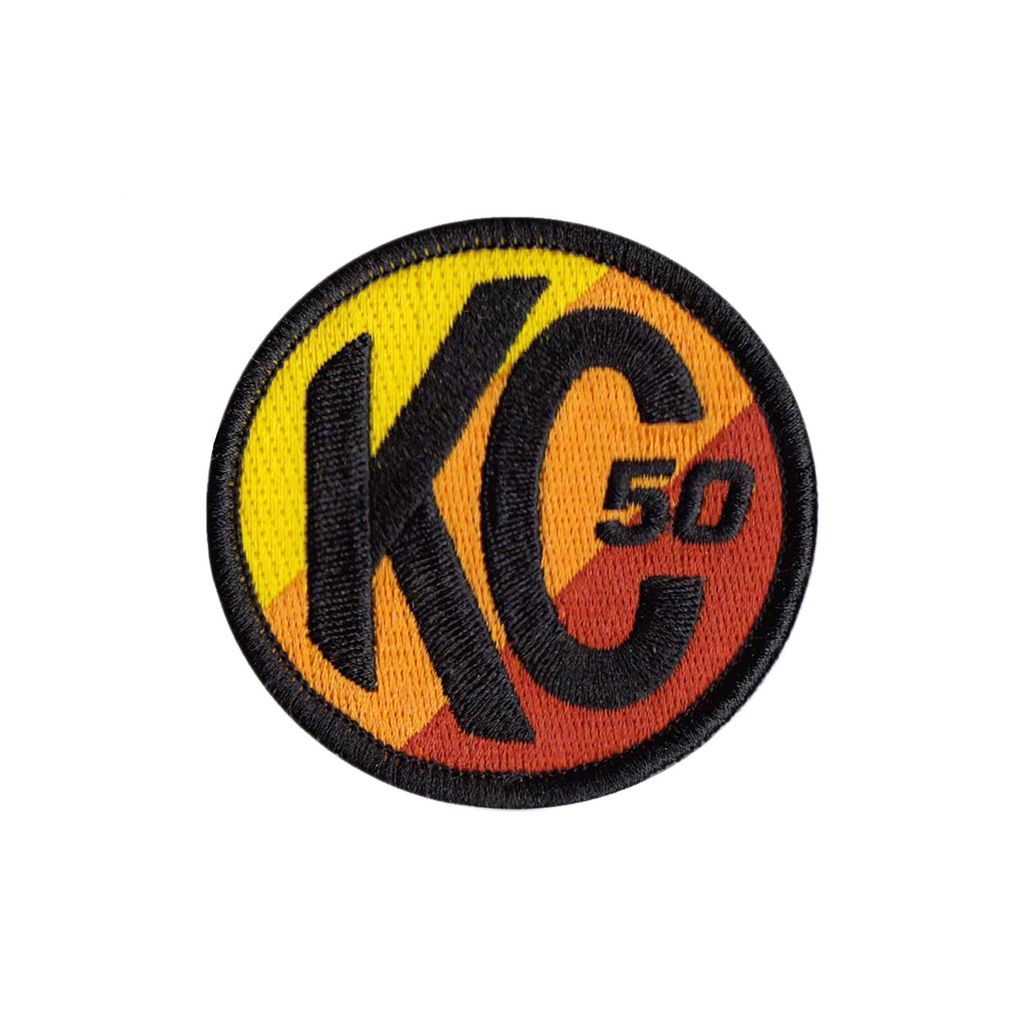 KC Racer 50 Hook And Loop Patch - Round - 2.5 Inch