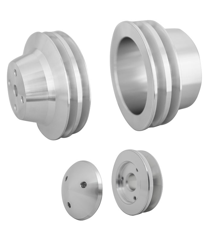 Big Block Chevy V-Belt Pulley Kit - 2V - LWP