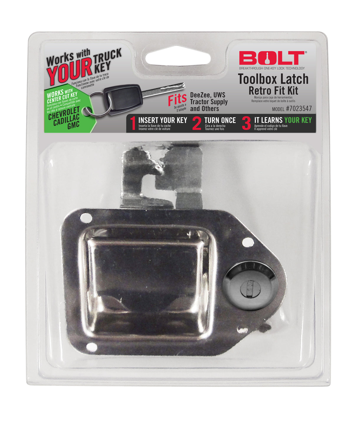 BOLT Toolbox Latch GM Center Cut