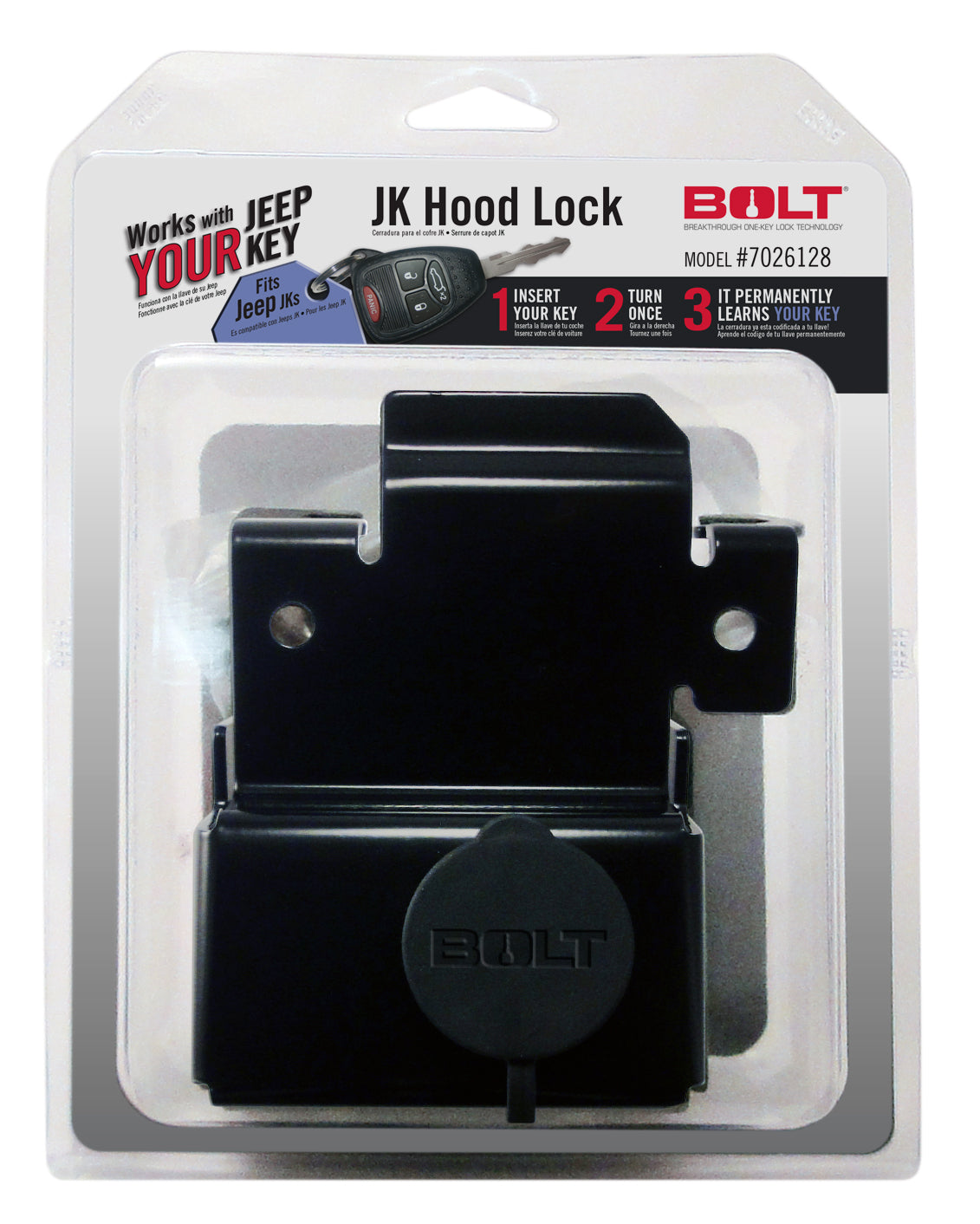 BOLT JK Hood Lock