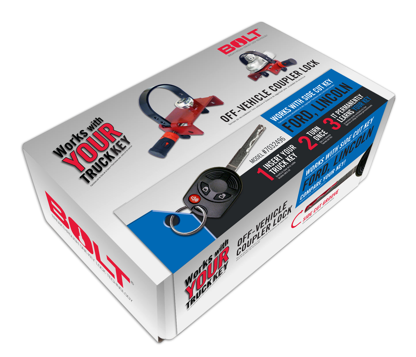 BOLT Off-Vehicle Coupler Lock Ford Side Cut