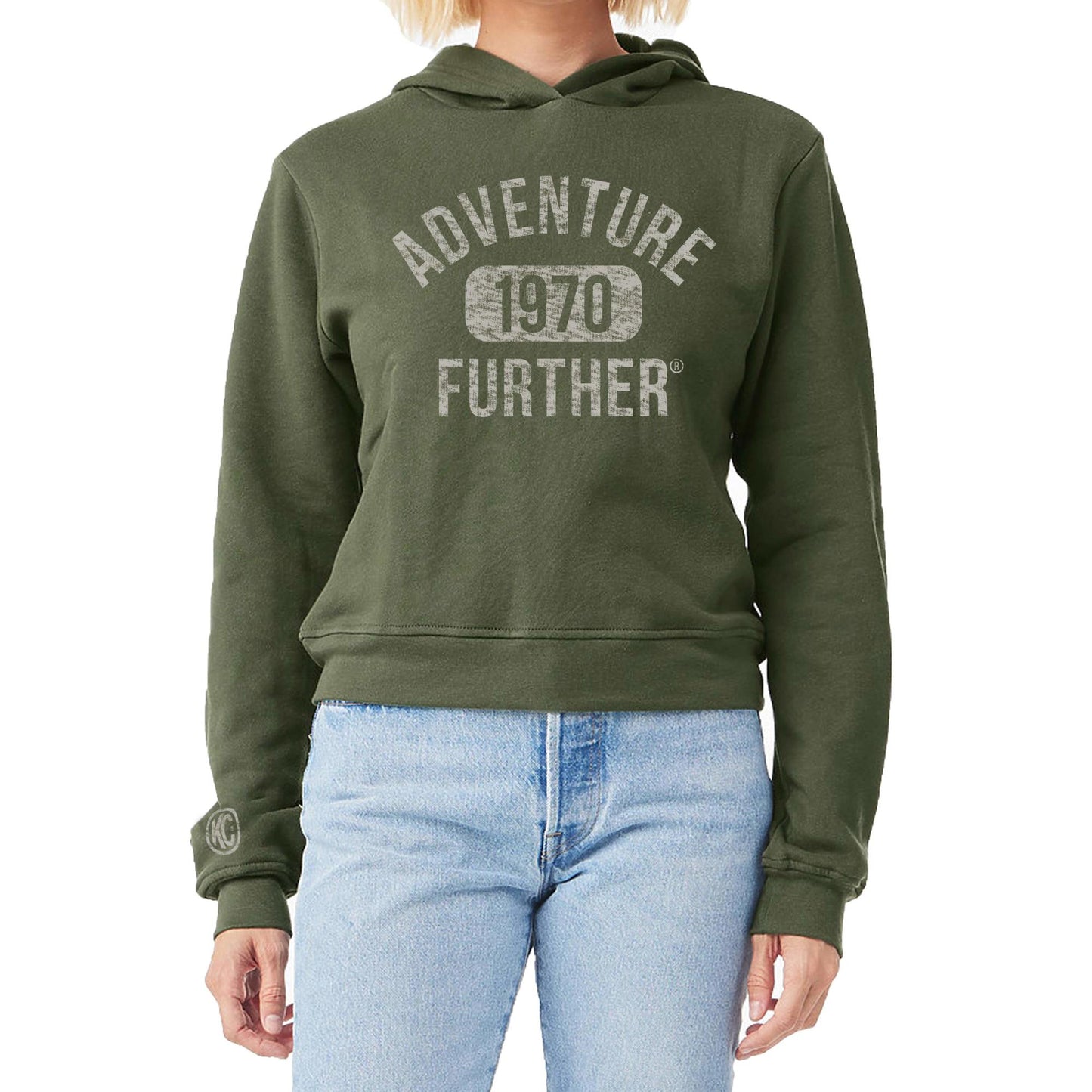 KC Women'S Collegiate Adventurer Mid-Length Hoodie - Green - Small