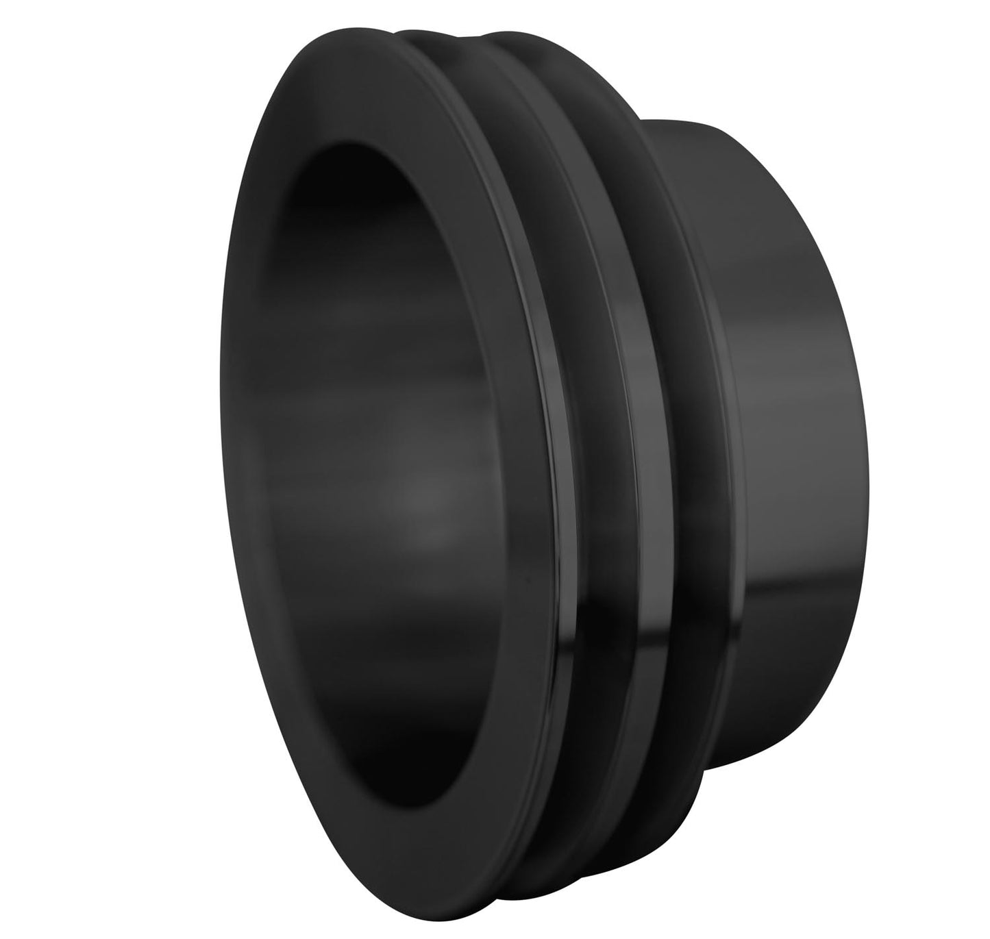 Big Block Chevy High Flow V-Belt Crankshaft Pulley - 2V - LWP - Black