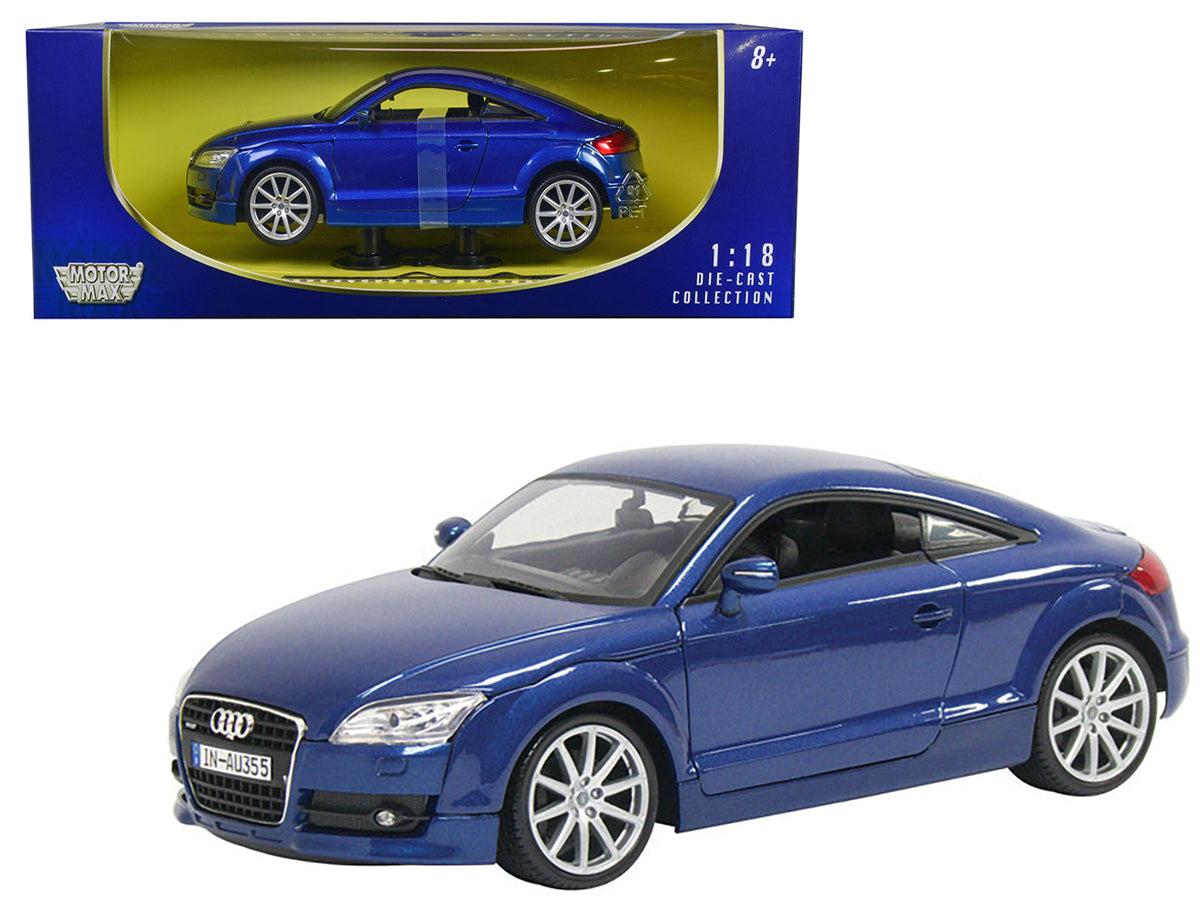 2007 Audi TT Blue 1/18 Diecast Car Model by Motormax free shipping USA