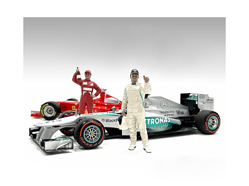 "Racing Legends" 2000's Set of 2 Diecast Figures for 1/43 Scale Models by American Diorama free shipping USA