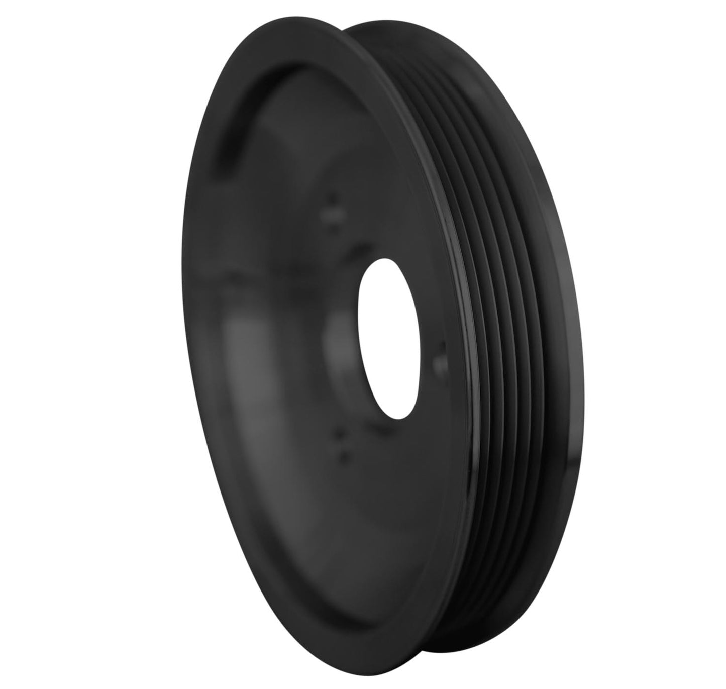 Big Block Chevy High Flow Serpentine Crankshaft Pulley - SWP - 1V - Black