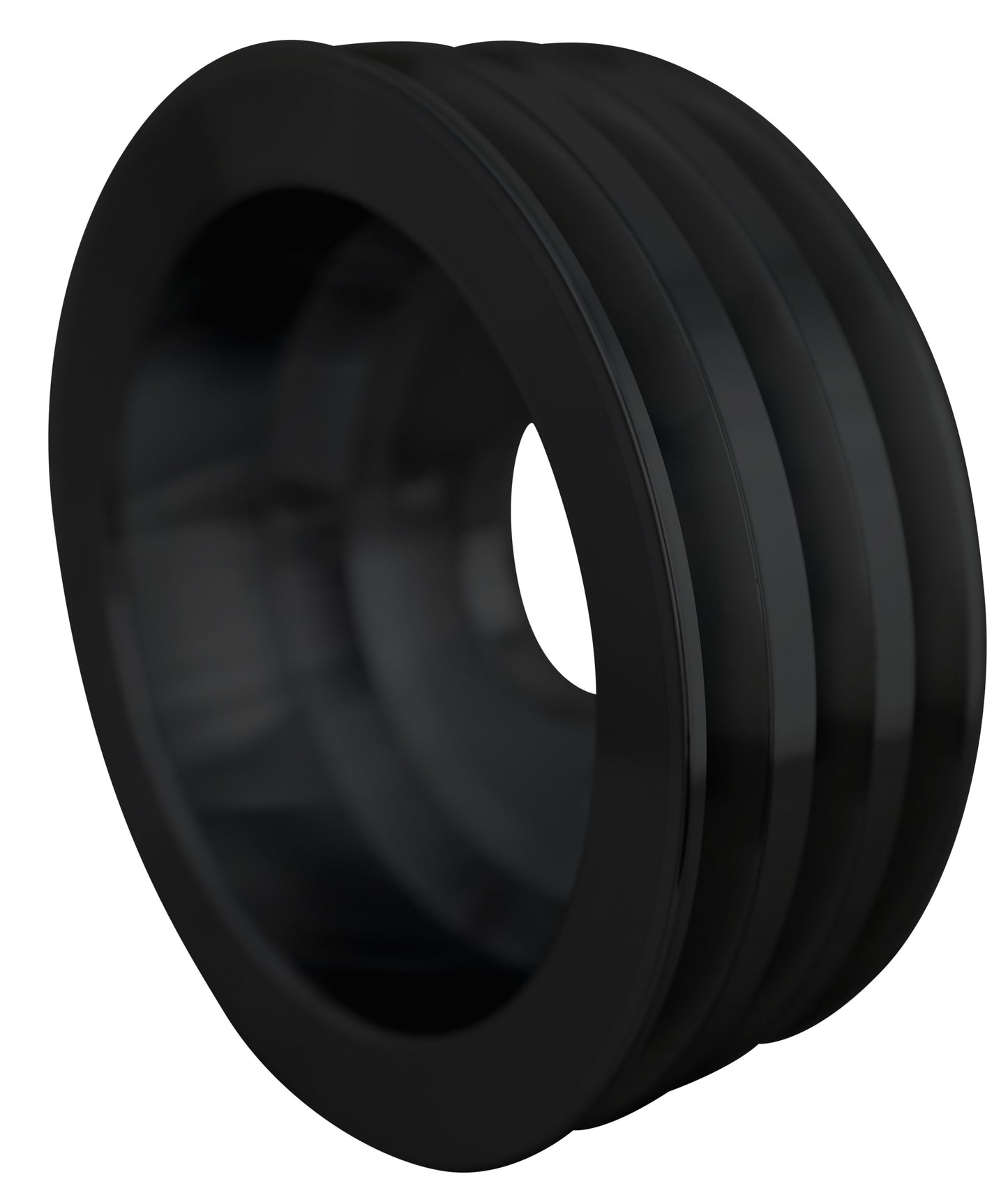 Big Block Chevy High Flow V-Belt Crankshaft Pulley - SWP - 3V - Black