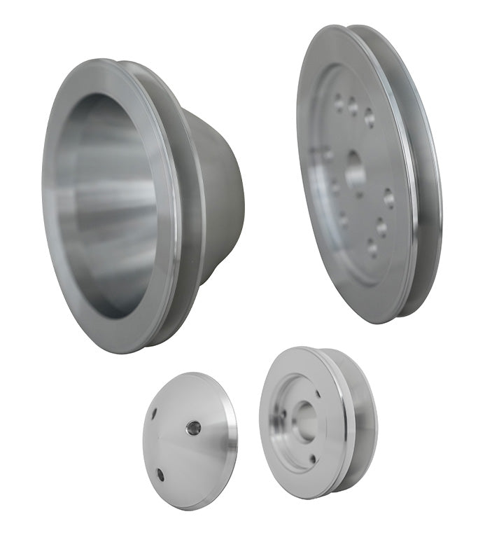 Chevy 348-409 V-Belt Pulley Kit; 1V