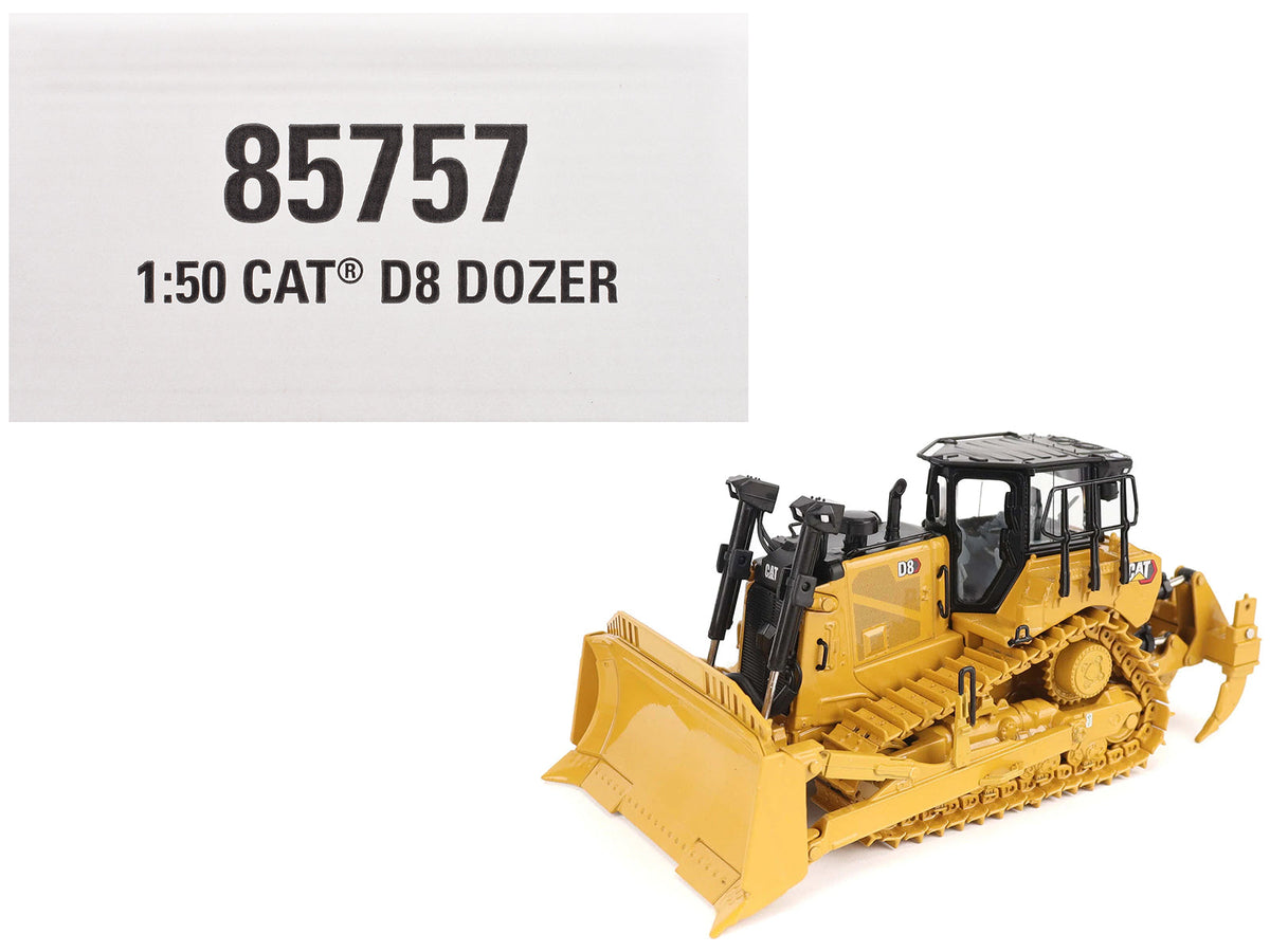 CAT Caterpillar D8 Track-Type Dozer (Standard Configuration) Yellow "High Line" Series 1/50 Diecast Model by Diecast Masters free shipping USA