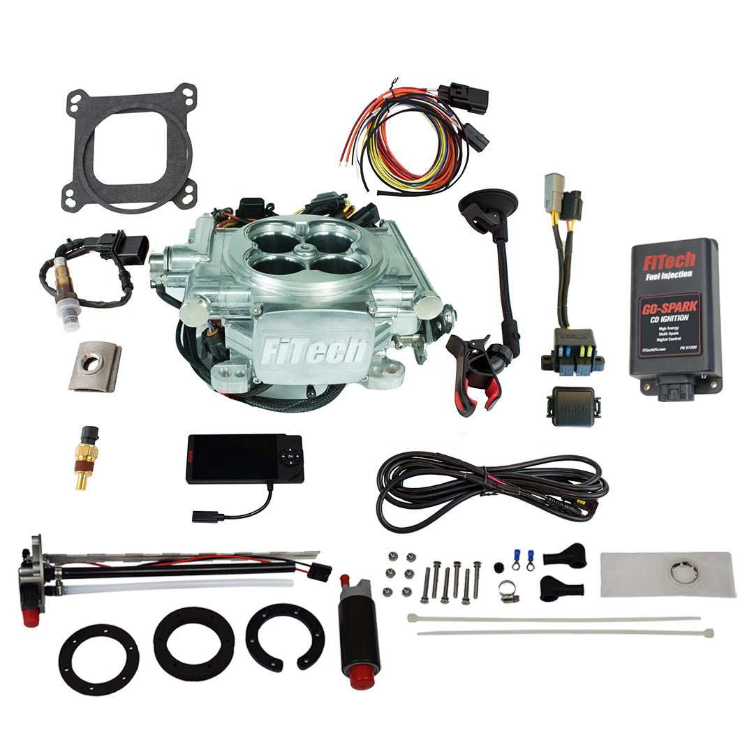 Go EFI 4 600 HP Power Adder Bright Aluminum EFI System