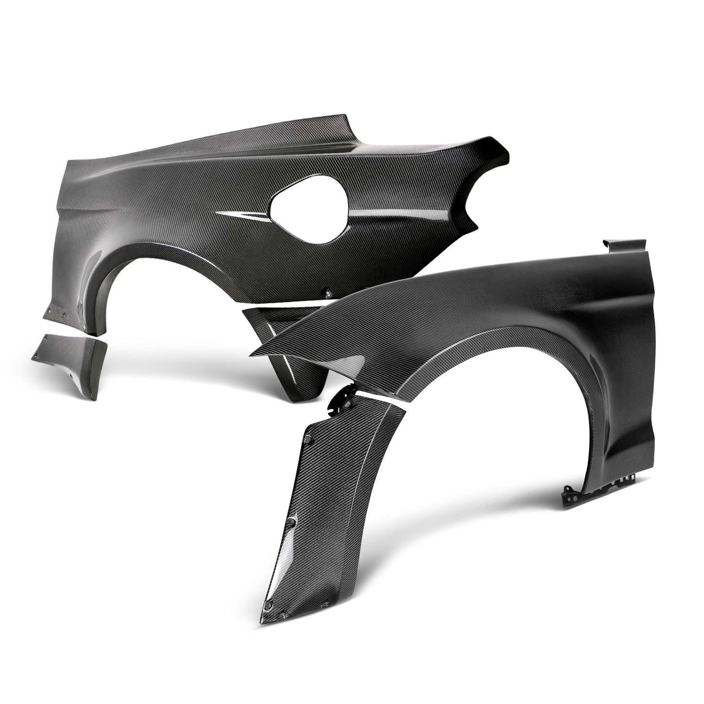 Anderson Composites AC-18MUWBC JTP 10-piece Carbon Fiber Wide Fender Flares For 2018-2020 Ford Mustang