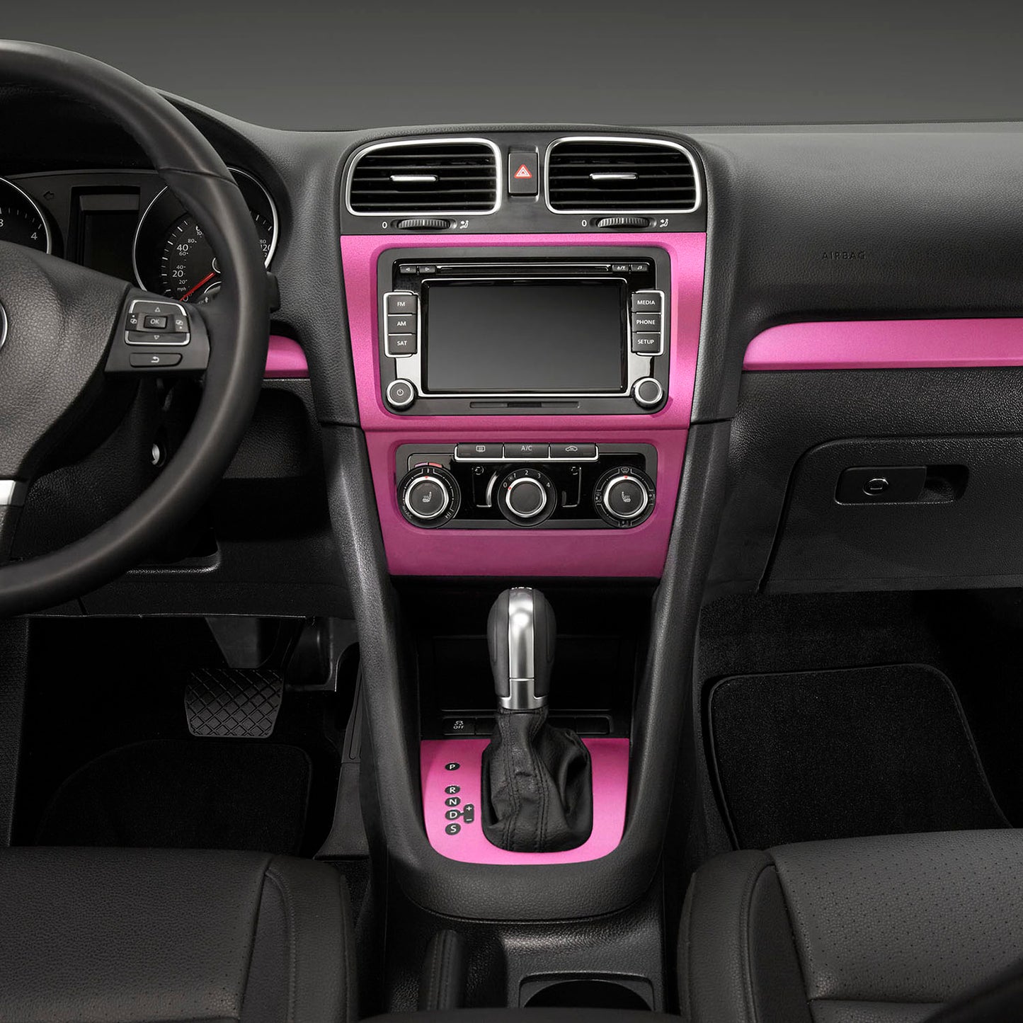 12 In. X 36 In. TYPE S Professional-grade Adhesive Wrap With UV-coating Matte Pink