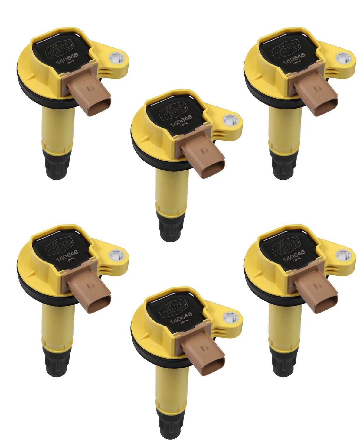 Coil - Ford 3.5L V6 EcoBoost 6pk - Yellow - 1406466