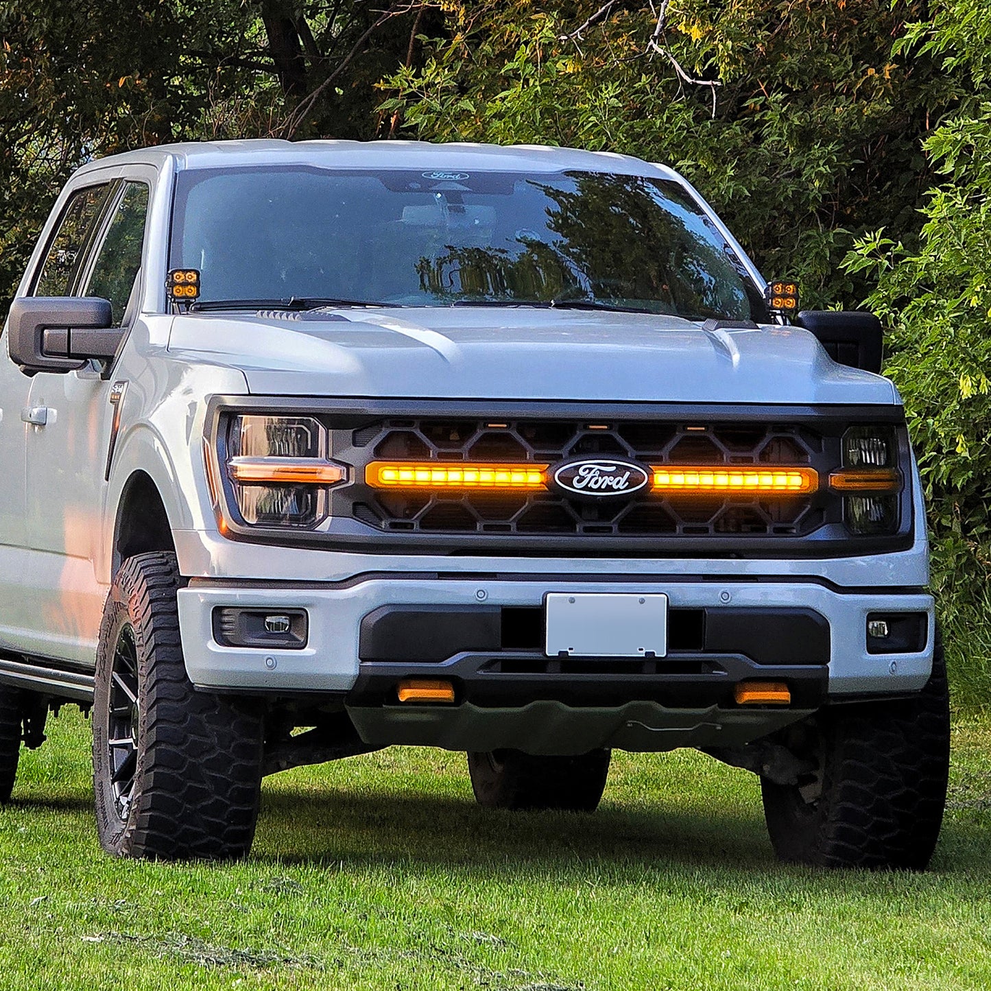 American Modified Smoked LED Amber Lights W/ Sequential Turn Signal - AMFMAA00189
