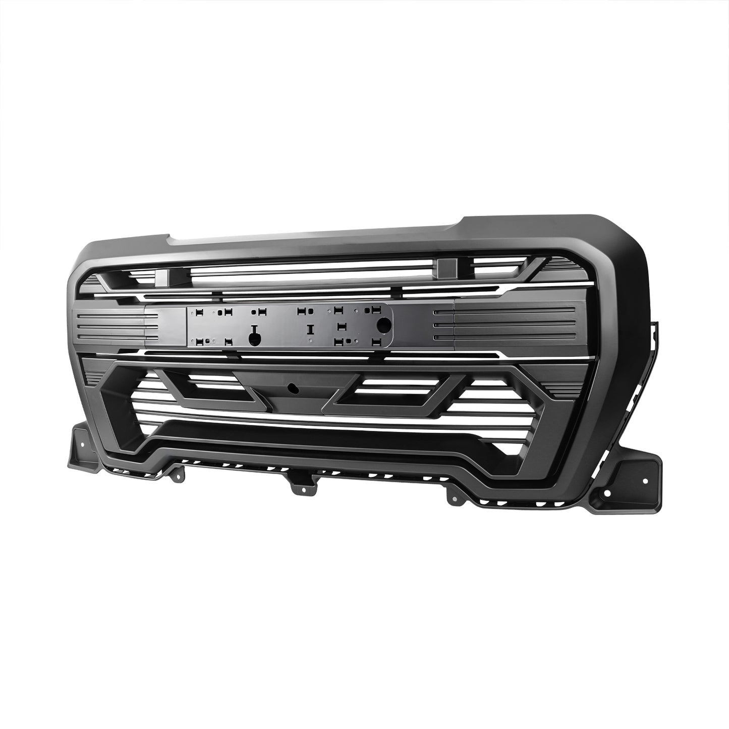 American Modified Armor Grille W/ Emblem Base Outside Surround And Front Camera Bracket Matte Black - AMGMAA00110